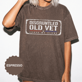 Disgruntled Old Vet Shirt, Leave Me Alone Veteran T-Shirt, Funny Military Gift for Retired Soldier, Sarcastic Veterans Day Tee for Grandpa