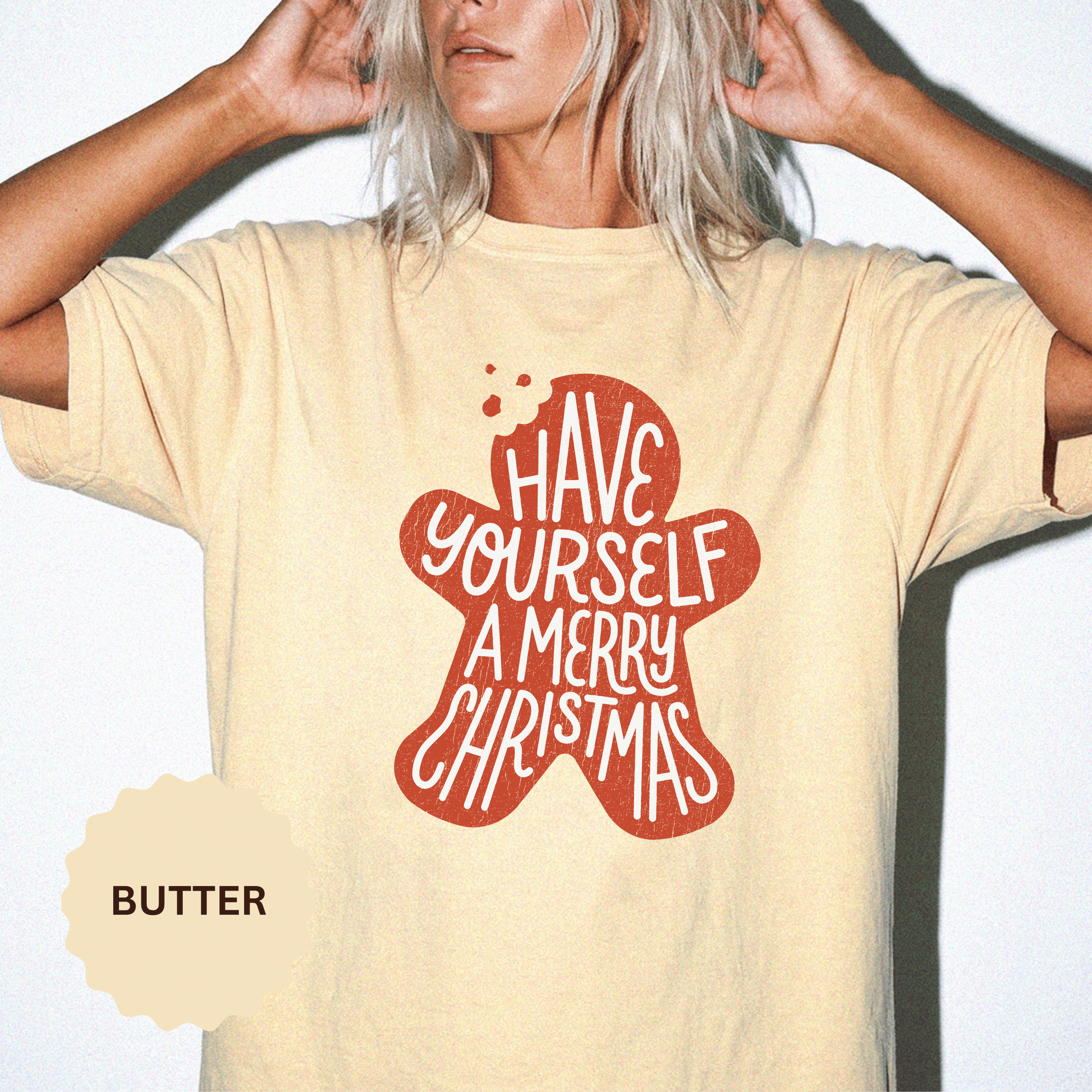 Have Yourself a Merry Christmas Shirt, Gingerbread Cookie T-Shirt, Cute Holiday Baking Tee, Christmas Gift for Baker, Mom or Teacher