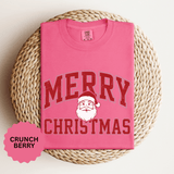 Merry Christmas Santa Shirt, Vintage Holiday T-Shirt, Festive Christmas Party Tee, Retro Santa Claus Gift for Family Photos, Men or Women