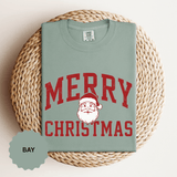 Merry Christmas Santa Shirt, Vintage Holiday T-Shirt, Festive Christmas Party Tee, Retro Santa Claus Gift for Family Photos, Men or Women
