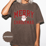 Merry Christmas Santa Shirt, Vintage Holiday T-Shirt, Festive Christmas Party Tee, Retro Santa Claus Gift for Family Photos, Men or Women