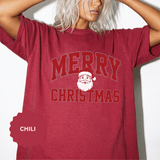Merry Christmas Santa Shirt, Vintage Holiday T-Shirt, Festive Christmas Party Tee, Retro Santa Claus Gift for Family Photos, Men or Women