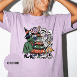Spooky Christmas Shirt, Halloween Holiday Mashup T-Shirt, Witch Vampire Mummy and Skeleton Tree Tee, Gothic Christmas Gift for Horror Fan
