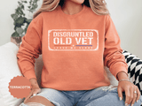 Disgruntled Old Vet Sweatshirt, Leave Me Alone Veteran Crewneck, Funny Military Gift for Retired Soldier, Sarcastic Grandpa Pullover
