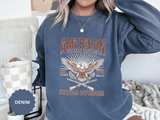 American Veteran Heritage Sweatshirt, Freedom Defenders Crewneck, Patriotic Eagle Gift, Veterans Day or Military Retirement Pullover