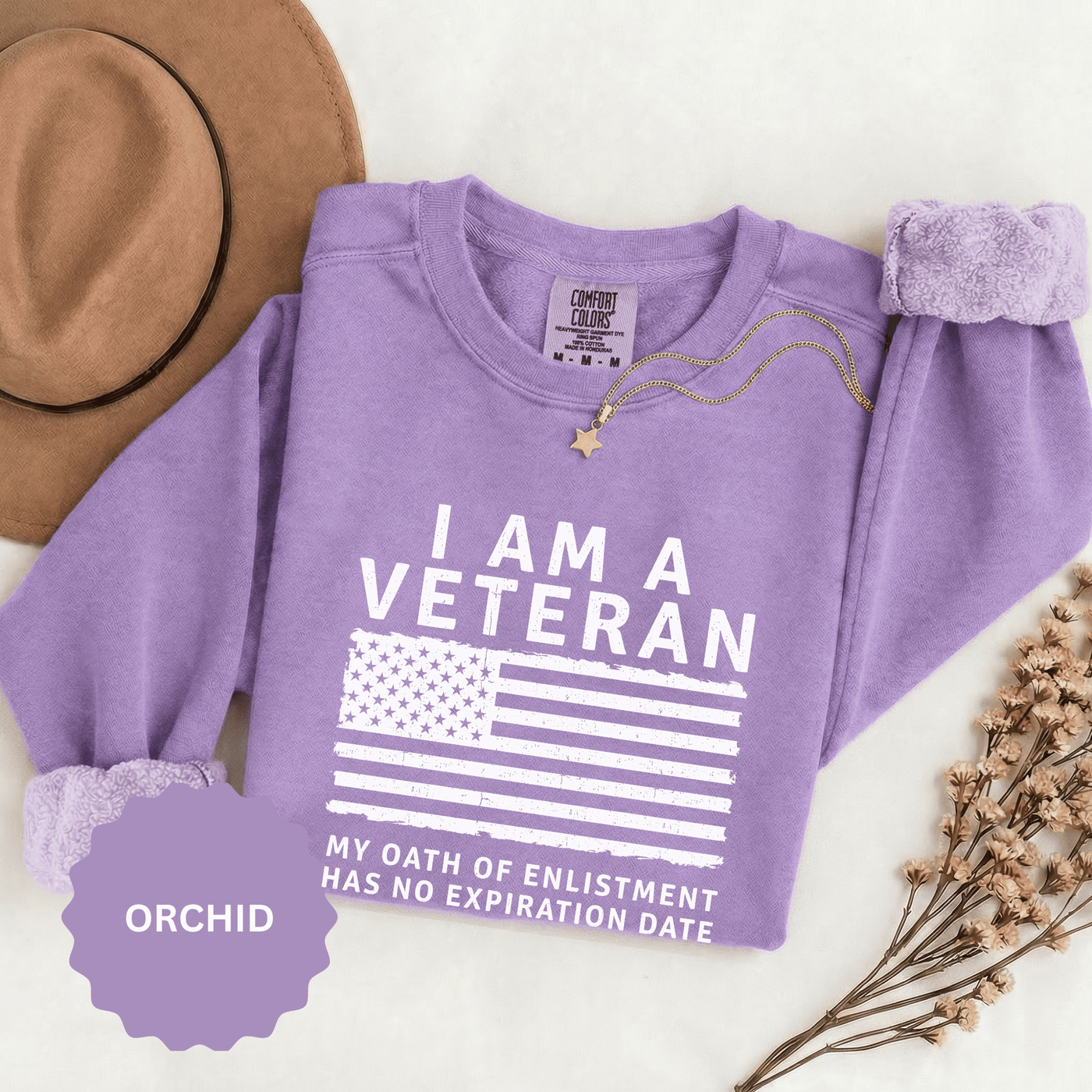 I Am a Veteran Sweatshirt, My Oath Has No Expiration Date Crewneck, Patriotic Military Gift, Veterans Day Pullover for Retired Soldier