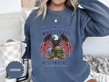 Honoring Those Who Served Sweatshirt, Military Memorial Crewneck, Fallen Soldier Tribute, Veteran Remembrance Gift, Patriotic Eagle Top