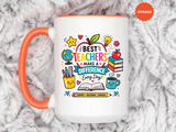 Best Teacher Appreciation Mug, Teachers Make a Difference Coffee Cup, Thank You Gift for Educator, End of Year or Christmas Keepsake