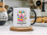 Teaching Is a Work of Heart Mug, Teacher Appreciation Coffee Cup, Thank You Gift for Educator, End of Year Classroom Keepsake for Her