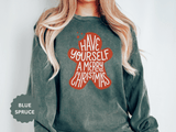Have Yourself a Merry Christmas Sweatshirt, Gingerbread Cookie Crewneck, Cute Holiday Baking Pullover, Christmas Gift for Baker or Teacher