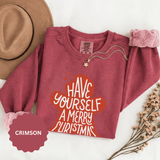 Have Yourself a Merry Christmas Sweatshirt, Gingerbread Cookie Crewneck, Cute Holiday Baking Pullover, Christmas Gift for Baker or Teacher