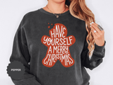 Have Yourself a Merry Christmas Sweatshirt, Gingerbread Cookie Crewneck, Cute Holiday Baking Pullover, Christmas Gift for Baker or Teacher
