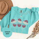 Christmas Wine Glass Sweatshirt, Rhinestone Style Santa Hat Crewneck, Sparkly Holiday Party Pullover, Wine Lover Gift for Girls Night