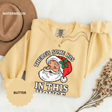 There's Some Ho's in This House Sweatshirt, Funny Santa Christmas Crewneck, Adult Holiday Party Pullover, Naughty Gift for Friends