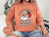 There's Some Ho's in This House Sweatshirt, Funny Santa Christmas Crewneck, Adult Holiday Party Pullover, Naughty Gift for Friends
