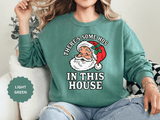 There's Some Ho's in This House Sweatshirt, Funny Santa Christmas Crewneck, Adult Holiday Party Pullover, Naughty Gift for Friends