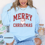 Merry Christmas Santa Sweatshirt, Vintage Holiday Crewneck, Festive Christmas Party Pullover, Retro Santa Claus Gift for Family Photos