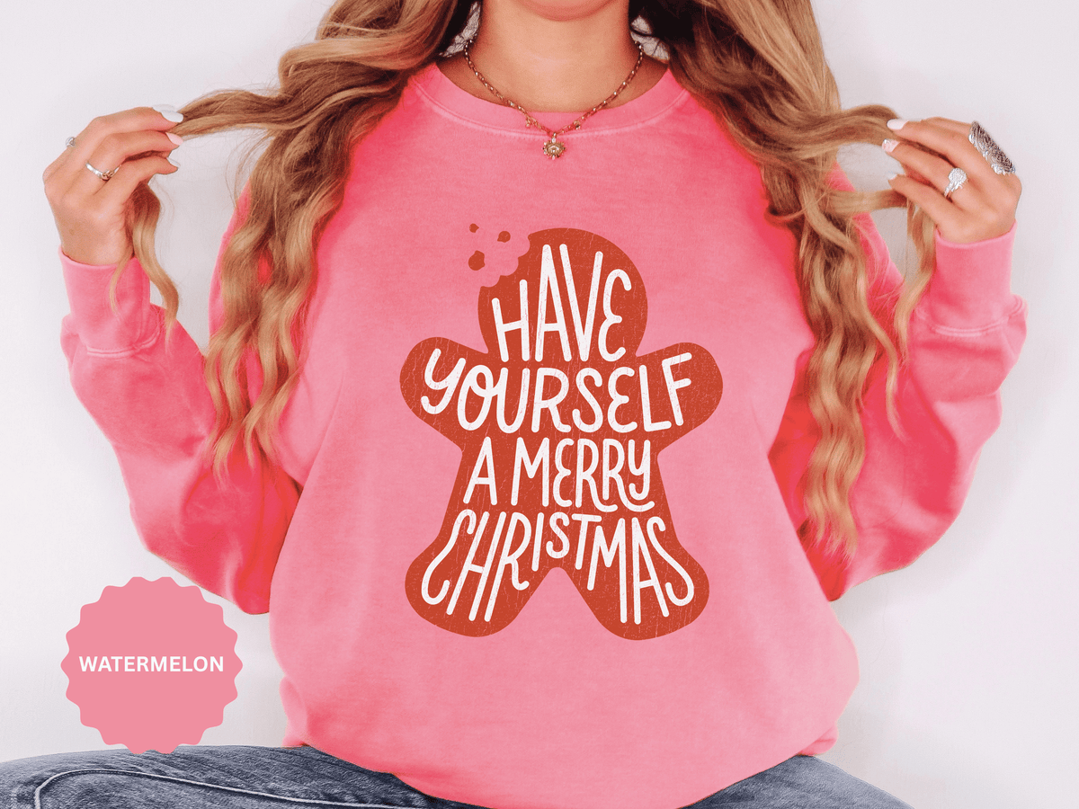 Have Yourself a Merry Christmas Shirt, Gingerbread Cookie T-Shirt, Cute Holiday Baking Tee, Christmas Gift for Baker, Mom or Teacher
