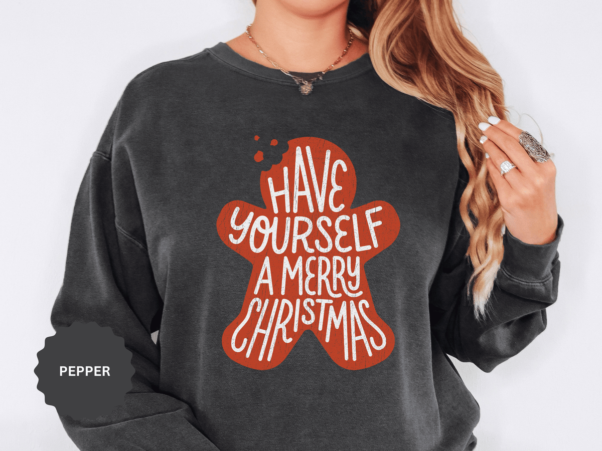 Have Yourself a Merry Christmas Shirt, Gingerbread Cookie T-Shirt, Cute Holiday Baking Tee, Christmas Gift for Baker, Mom or Teacher