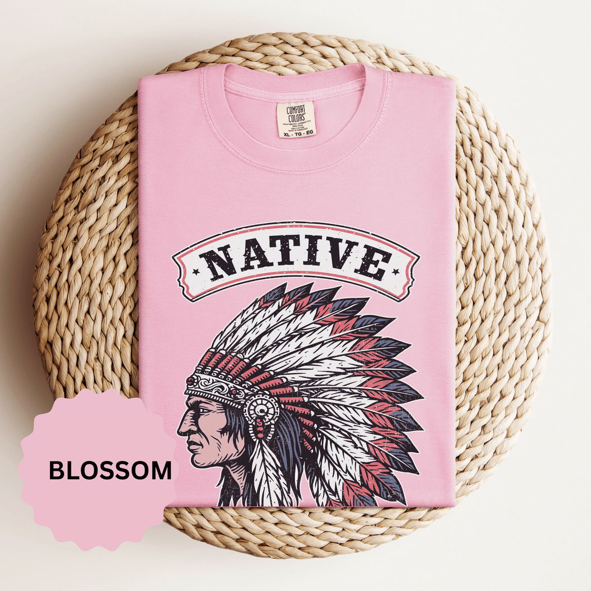 Native American Headdress Shirt, Patriotic USA Graphic Tee, Vintage American Eagle Style, Western Americana Gift, Fourth of July Shirt