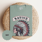 Native American Headdress Shirt, Patriotic USA Graphic Tee, Vintage American Eagle Style, Western Americana Gift, Fourth of July Shirt