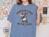 America 250 Shirt, Patriotic Goose Graphic Tee, 250th Anniversary USA T Shirt, Fourth of July Outfit, Americana Gift for Men and Women