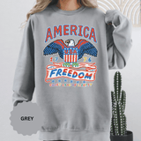 American Eagle Sweatshirt, Patriotic USA Graphic Pullover, Vintage Americana Crewneck, Fourth of July Outfit, American Pride Gift