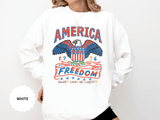 American Eagle Sweatshirt, Patriotic USA Graphic Pullover, Vintage Americana Crewneck, Fourth of July Outfit, American Pride Gift