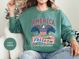 American Eagle Sweatshirt, Patriotic USA Graphic Pullover, Vintage Americana Crewneck, Fourth of July Outfit, American Pride Gift