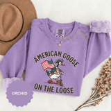 America 250 Sweatshirt, Patriotic Goose Graphic Pullover, 250th Anniversary USA Crewneck, Fourth of July Outfit, Americana Gift