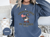 America 250 Sweatshirt, Patriotic Goose Graphic Pullover, 250th Anniversary USA Crewneck, Fourth of July Outfit, Americana Gift