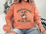 America 250 Sweatshirt, Patriotic Goose Graphic Pullover, 250th Anniversary USA Crewneck, Fourth of July Outfit, Americana Gift