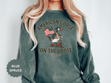 America 250 Sweatshirt, Patriotic Goose Graphic Pullover, 250th Anniversary USA Crewneck, Fourth of July Outfit, Americana Gift