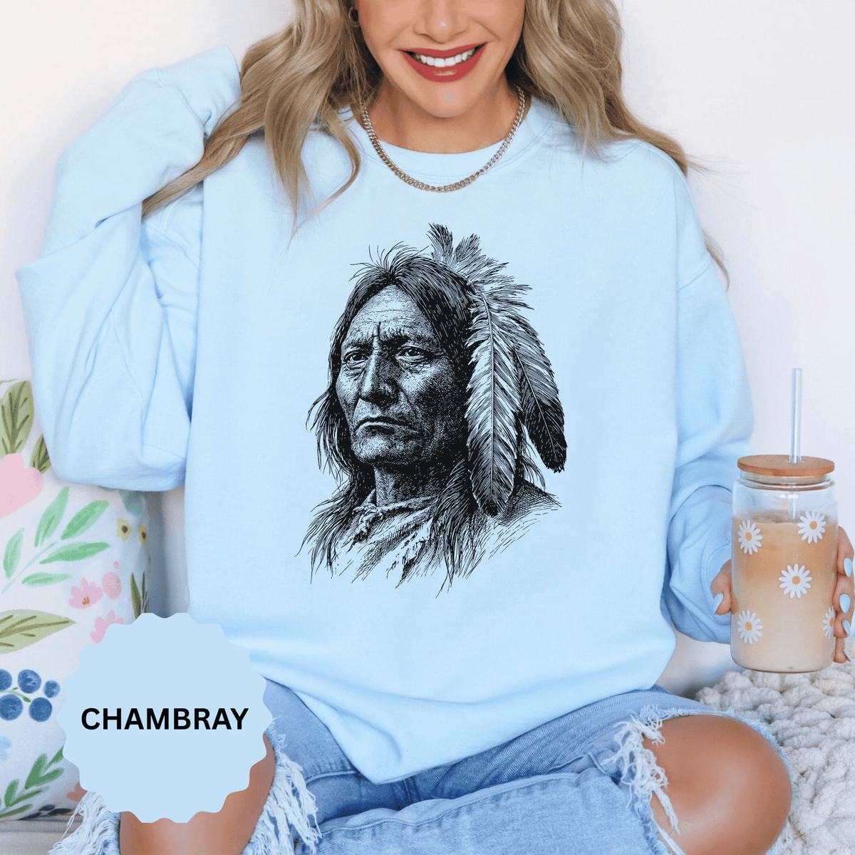 Vintage Patriotic Portrait Sweatshirt, American Heritage Graphic Pullover, Retro USA Crewneck, Americana Outfit, Fourth of July Gift