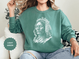Vintage Patriotic Portrait Sweatshirt, American Heritage Graphic Pullover, Retro USA Crewneck, Americana Outfit, Fourth of July Gift