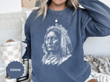 Vintage Patriotic Portrait Sweatshirt, American Heritage Graphic Pullover, Retro USA Crewneck, Americana Outfit, Fourth of July Gift