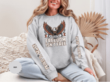 Veterans Day Sweatshirt, Freedom Isn't Free Eagle Pullover, Patriotic Military Top, Veteran Gift, American Pride, USA Clothing