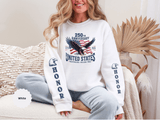 250th Anniversary Sweatshirt, United States Eagle Pullover, USA 1776 2026 Top, Independence Day Gift, Patriotic Americana Clothing
