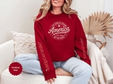 America 250 Sweatshirt, We The People Pullover, 1776 2026 USA Anniversary Top, Patriotic American Heritage Gift, Vintage Americana