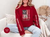 US Army Sweatshirt, Vintage Military Pullover, American Flag Army Top, Veteran Gift, Patriotic Military Clothing, Army Family Gift