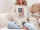 US Army Sweatshirt, Vintage Military Pullover, American Flag Army Top, Veteran Gift, Patriotic Military Clothing, Army Family Gift