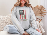 US Army Sweatshirt, Vintage Military Pullover, American Flag Army Top, Veteran Gift, Patriotic Military Clothing, Army Family Gift