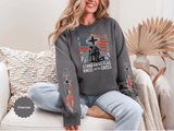 Stand for the Flag Kneel for the Cross Sweatshirt, Patriotic Christian Crewneck, American Flag Pullover, Faith Gift, Fourth of July Top