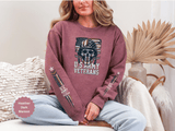 US Army Veterans Sweatshirt, Military Skull Crewneck, American Flag Veteran Pullover, Army Veteran Gift, Memorial Day or Veterans Day