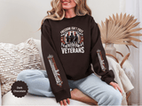 Freedom Isn't Free Veterans Sweatshirt, Military Service Crewneck, American Flag Veteran Pullover, Veteran Gift, Memorial Day Outfit