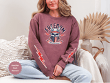 Freedom American Independence Sweatshirt, Patriotic Skull Crewneck, USA Flag Pullover, Fourth of July Outfit, Americana Gift for Him