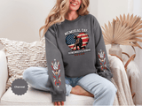 Memorial Day Sweatshirt, Patriotic Military Pullover, Remember and Honor American Flag Crewneck, Veteran Gift, Memorial Day Shirt