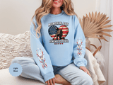 Memorial Day Sweatshirt, Patriotic Military Pullover, Remember and Honor American Flag Crewneck, Veteran Gift, Memorial Day Shirt
