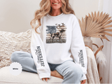 Personalized Patriotic Dog Sweatshirt, Custom Family Name Pullover, American Flag Dog Crewneck, USA Dog Lover Gift, Fourth of July Shirt