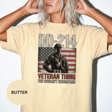DD-214 Veteran Shirt, It's a Veteran Thing T Shirt, Military Veteran Gift, US Army Shirt, Patriotic American Flag Tee, Veteran Pride Top